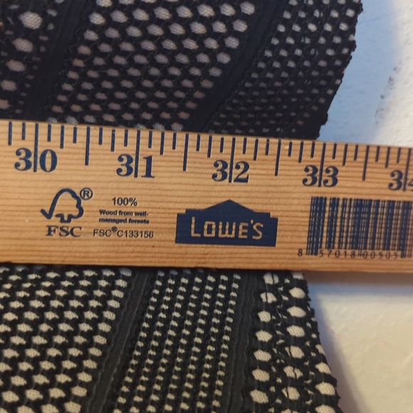 Crystal Doll Black and Tan Mesh Midi Dress Size 7 - Picture 8 of 9